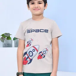 YOUMAA Boys Bio Finish Graphic Printed Round Neck Cotton T-shirt-12