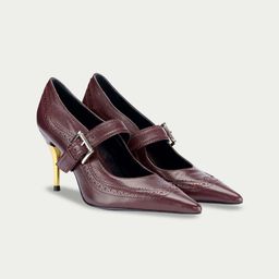 Oroh Leather Party Stiletto Pumps with Bows-picture-48