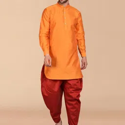 PRINTINDIA Mandarin Collar Pure Cotton Straight Kurta with Harem Pants-image-35