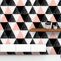 ArtzFolio Printed UV-Resistant Anti-Bacterial Abstract Geometric PatternPeel & Stick Wallpaper-image-28