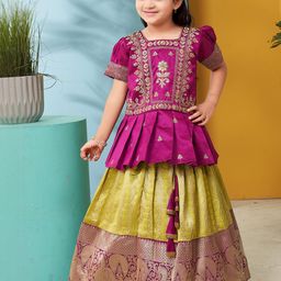 Muhuratam Ready To Wear Art Silk Lehenga Choli-image-95