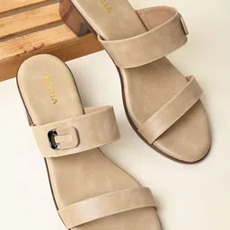 Rocia Block Sandals with Buckles-24