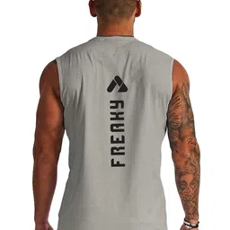 3Colors Printed Round Neck Gym VEST-CCUT-FREAKY-GREY_M-image-17
