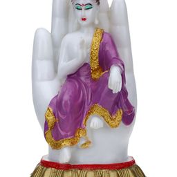 Aura Purple & White Buddha Idol Showpiece-image-84
