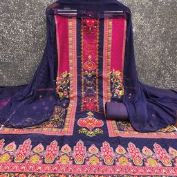 MANVAA Printed & Mirror Work Unstitched Dress Material-picture-41