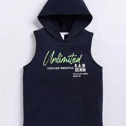 Ginie Boys Printed Hooded T-shirt-image-86