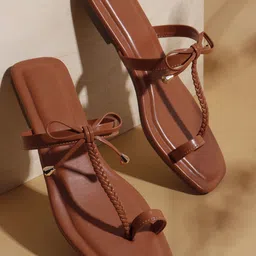 Try Me Women One Toe Flats-13