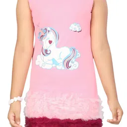 BAESD Print Net A-Line Dress image 2