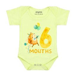 Arvesa 6 Month Baby Printed Bodysuit-image-22