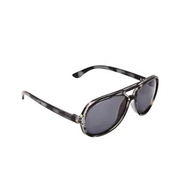 BAYBERRY Unisex Black Lens & Black Rectangle Sunglasses with-25