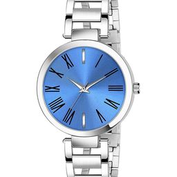 CSAMON Women Stainless Steel Bracelet Style Straps Analogue Watch Blue Dial taitan Chain-image-35