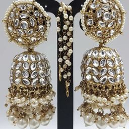 Bareilyy Women Contemporary Jhumkas Earrings-12