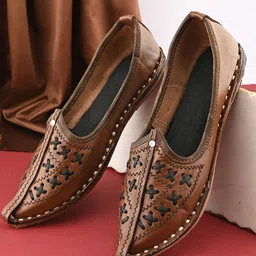 Apratim Men Mojaris Flats-image-3