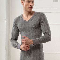INFERNO Pack Of 2 Men Self Design Cotton Thermal Tops-image-47