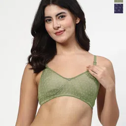 LILY itida Floral Printed Seamless Non Padded T-shirt Bra-19