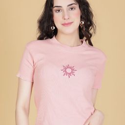 V-Mart Floral Printed Cotton Round Neck T-shirt-picture-24