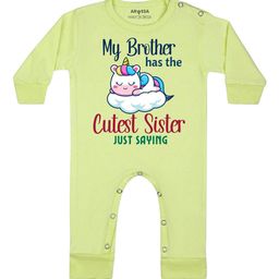 Arvesa Cutest Sister Printed Bodysuit-image-88
