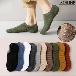NESKA MODA Unisex Set Of 2 Shoe Liners Cotton Socks-image-94
