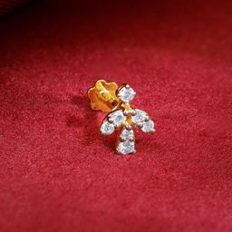 GIVA Diamond Floral Nose Pin-image-56