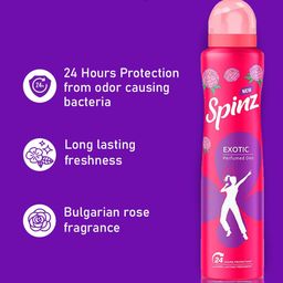 Spinz Set Of 2 Enchante & Exotic Perfumed Deodorant- 200ml Each image 4
