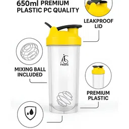 AGIS Red & Yellow Single Plastic Solid Water Bottle-image-47