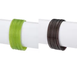 1ST TIME Set Of 24 Green Alloy Bangles-picture-22