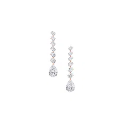 LUNA Women Rose Gold Lab Grown Diamond Drop Earrings I 14 kt-picture-41