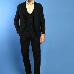 SQUIREHOOD Men Tailored Fit Single-Breasted 3 Piece Suits-image-102
