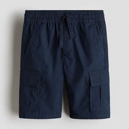 H&M Cotton Poplin Cargo Shorts-image-82