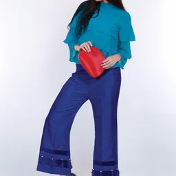 FLOREOS Women Flared Ethnic Palazzos-image-85