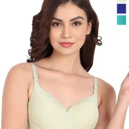 Liigne Pack Of 3 Full Coverage Lightly Padded Cotton Bra-image-15