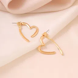 Yellow Chimes Gold Plated Drop Earrings-11