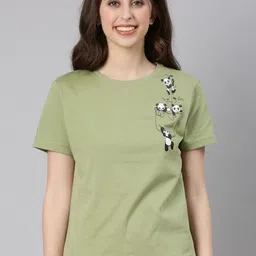 TWIN BIRDS Women Printed T-shirt-picture-54
