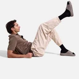NEEMANS Men Self Design Open Toe Sliders image 3