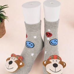 Yellow Bee Infant Boys Patterned Above Ankle Length Socks-73