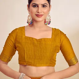 Anouk Rustic Zari Pure Chiffon Saree image 4