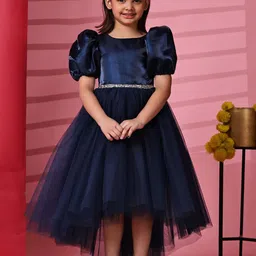 Toy Balloon kids Girls Embellished Net Fit & Flare Dress-picture-11