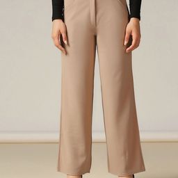 Selvia Women Easy Wash Pleated Trousers-image-95