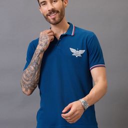 FanCode Shop Unisex Brand Logo Printed Polo Collar Tropical Applique T-shirt-image-31