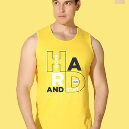 WOOSTRO Pack Of 2 Printed Gym Vest VWS26(HARD YELLOW)(ALONE RUST)-image-26