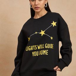 COLOR CAPITAL Women Printed Oversized Sweatshirt-image-22