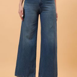 FASHIONFIBRE Women Comfort Wide Leg High-Rise Light Fade Jeans-image-16