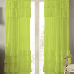 Dekor World Multicoloured Set of 2 Sheer Door Curtain-image-98