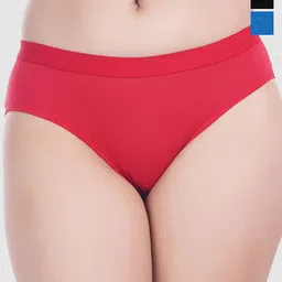 Bruchi CLUB Pack Of 3 Anti Microbial Mid RiseHipster Briefs Sofia702-NUBL-image-28