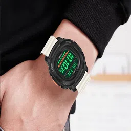 Hala Men Solid Rectangular Tang Regular Digital Watch-1050 image 3