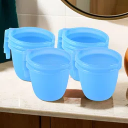 Aura Blue 10 Pieces Multi-Functional Mug Bath Accessories Set-12