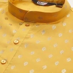 MANQ Men Geometric Thread Work Kurta image 2