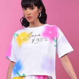 Crimsoune Club Typography Printed Short Sleeves Round Neck Cotton Slim Fit Casual T-shirt-image-27