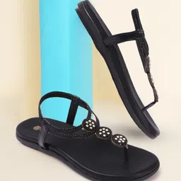 DIVASTRI Women Party Open Toe Flats-image-11