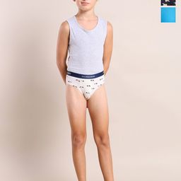 U.S. Polo Assn. Kids Boys Pack Of 3 Anti Microbial Mid Rise Briefs - EKB04-NWB-P3-image-50